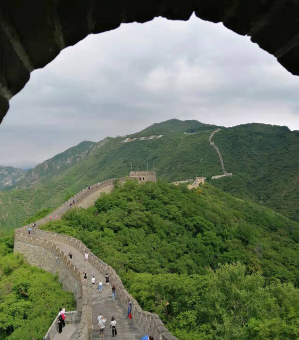 This is the Great Wall Mutianyu section in Beijing China,