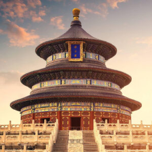 This is the main building in the Temple of the Heaven, called the hall of prayer for good harvest